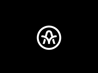 Aqua Meat Monogram am monogram aqua black white branding circular geometric icon logo meat logo monogram symbol