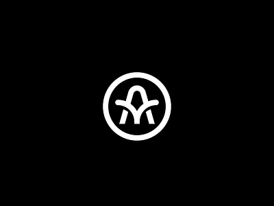 Aqua Meat Monogram am monogram aqua black white branding circular geometric icon logo meat logo monogram symbol