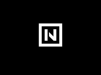 Niche Vessel Monogram black and white branding geometric logo monogram niche nv monogram restaurant branding square symbol symbol icon vessel