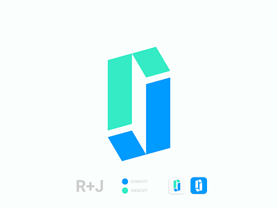 Letter RJ Logo awesome logo branding colorful logo design graphic design letter j logo letter logo letter r logo letter rj logo logo logo design modern logo