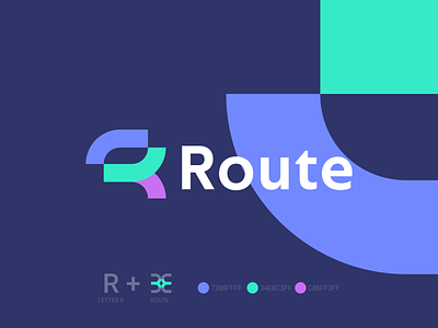 Route Logo | Letter R logo awesome logo branding colorful logo design graphic design letter r logo logo logo design modern logo route route logo