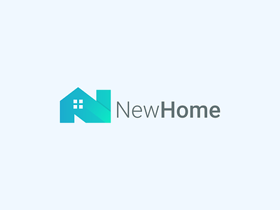 New Home Logo awesome logo branding colorful logo design graphic design home logo letter n logo logo logo design modern logo new home logo real estate