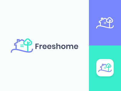 Freeshome Logo | Real Estate awesome logo branding colorful logo design freeshome logo | real estate graphic design illustration logo logo design modern logo