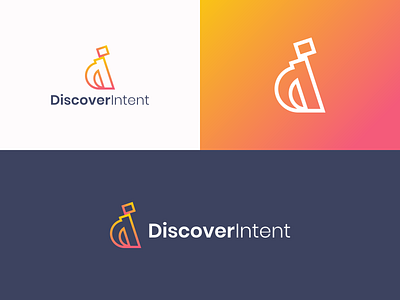 Discover Intent logo | Letter DI logo