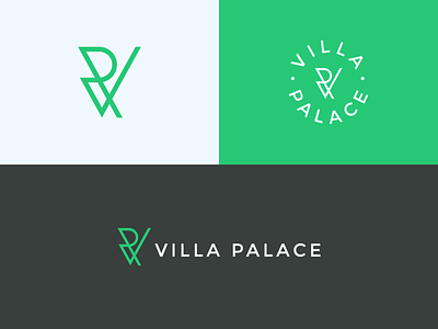 Villa Palace logo mark | Letter VP