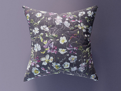 Clematis & anemone | home textiles