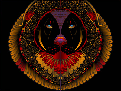 Symbol of Pride illustrator lion pride tribal art vector illustration