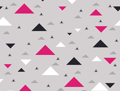 Triangles background design black geometric print grey illustrator pattern pink repeat pattern seamless triangle