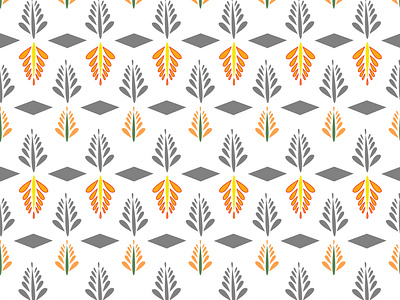 floral blockprint seamless repeat pattern