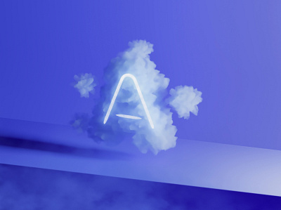 A :) 3d 3d art 3dsmax alphabet cloud fog logo type typography
