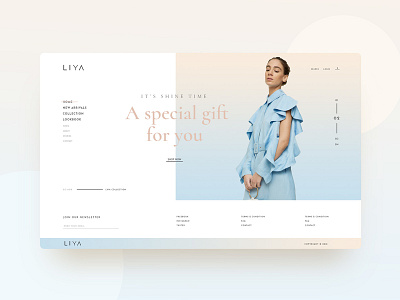Liya Project branding design fashion gradient trendy typography ui ui ux ux web webdesign webdesigner website
