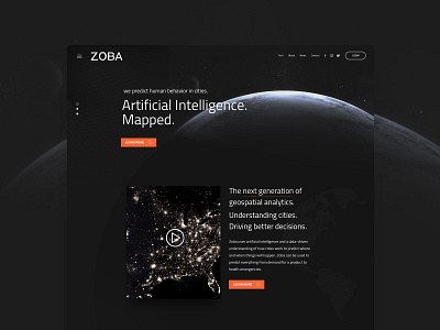 Website Redesign Zoba creative design landing page typography ui ui ux uiux ux web webdesign website