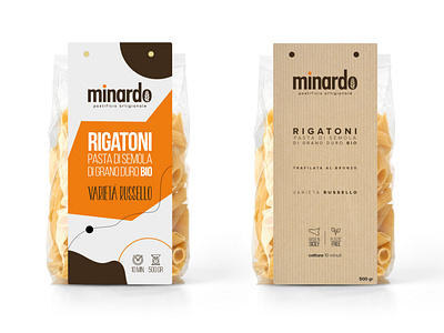 Minardo pasta packaging