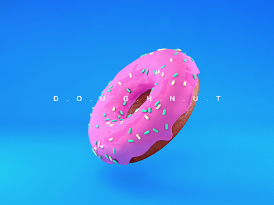 Doughnut 3d illustration