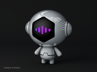 Robot 3d brand cartoon illustration robot