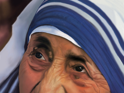 Mother Theresa FINAL digitalart painting photoshop