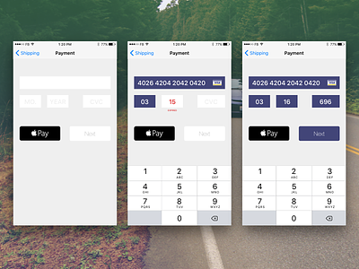 Payment 002 apple pay checkout credit credit card dailyui form ios ios 9 number pad payment