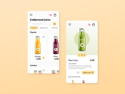 Juice store app juice online shop