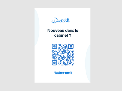 Doctolib chekin - QR code poster