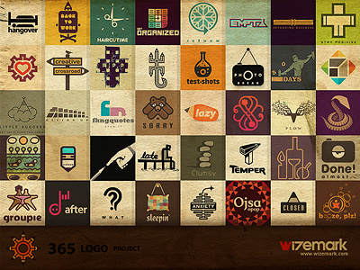 40 logos from 365 Logo Project