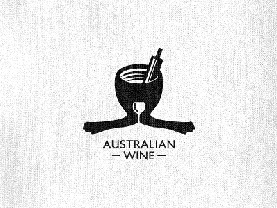 Australian Wine fun logo logo design logo designer rebound wine