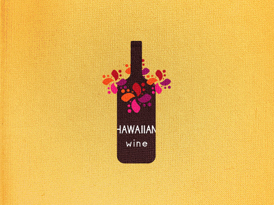 Hawaiian wine logo logo design logo designer rebound wine