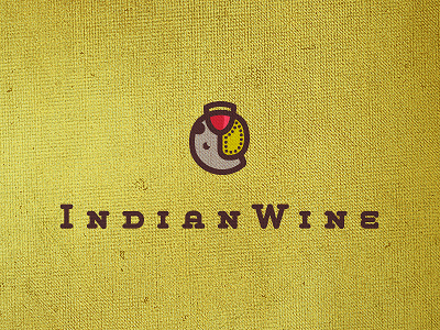Indian wine elephant failed playoff glass india logo logo design logo designer wine