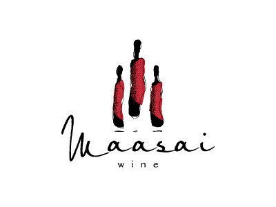 Maasai wine africa jump kenya logo logo design logo designer massai wine