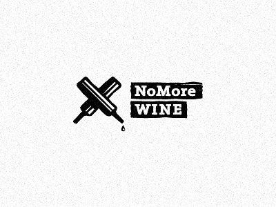 NoMore wine logo design wine