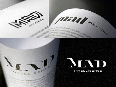 Mad Intelligence logo design