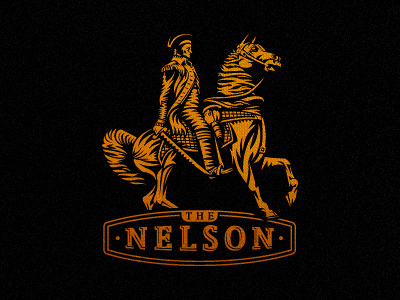 The Nelson logo design animal brand branding custom freelance freelance logo designer freelancer horse identity illustration illustrative logo logo design logo designer srdjan kirtic wizemark