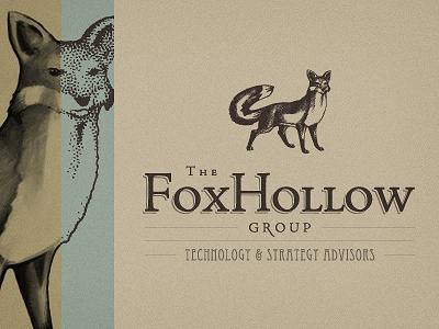 The Fox Hollow Group - logo design advising animal brand branding camel color colored colorful custom face fox freelance freelance logo designer freelancer identity illustration illustrative logo logo design logo designer mark sign sketch srdjan kirtic symbol technology texture textured wizemark