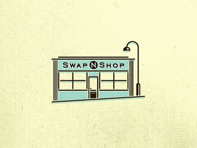 Swap N Shop logo design freelance freelance logo designer illustration logo logo design logo designer retro shop srdjan kirtic store texture textured vintage web wizemark