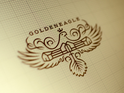 GE logo design 3 wizemark srdjan kirtic logo logos logo design logo designer freelance freelancer freelance logo designer color colors colored texture textured animal head eagle bird wings crown exclusive royal luxurious