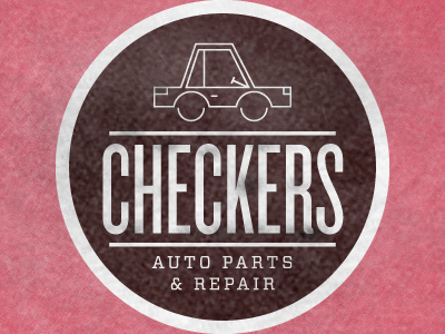 Checkers Auto Parts & Repair branding logo typography