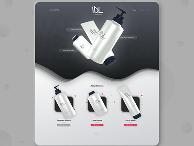 Landing Page // Figma + Cinema 4d c4d cinema4d design landing landingpage render ui ux visualisation