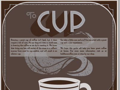 coffee info pamphlet arts crafts coffee custom lettering deco nouveau