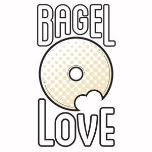 BL bagel blanch gestalt logo love