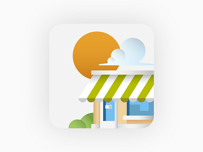 buy local app icon app brand flat flat design icon illustration illustrator minimal ui vector