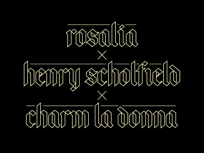 rosalía - di mi nombre (cap. VIII - éxtasis) art artwork credit titles lettering lettering art lettering artist lettering design lettering logo music music artwork rosalia videoclip