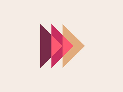 Triangles brand branding colours equality feminism icon logo minimal triangles vector