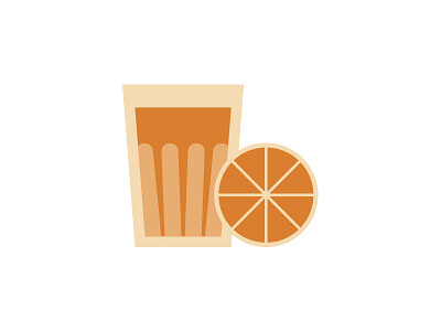 Juice fruit glass icon illustration illustrator juice orange orange juice vector