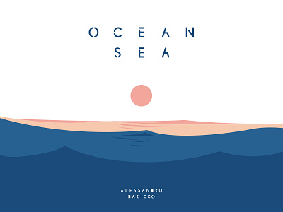 Ocean Sea art book illustration illustrator minimal ocean sea vector vectorart