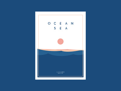 Ocean Sea art book illustration illustrator minimal ocean sea vector vectorart