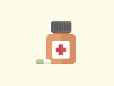 Pills flat flat design health icon illustration medical medicine minimal pills vector