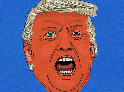 Angry Trump illustration ilustrator vector