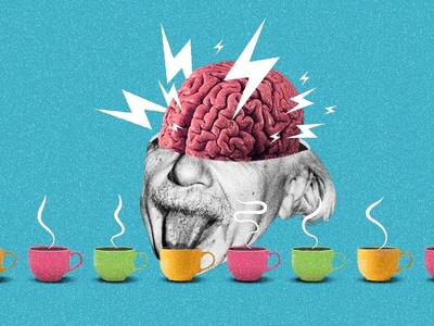 The Science Behind Coffee collage design photoshop