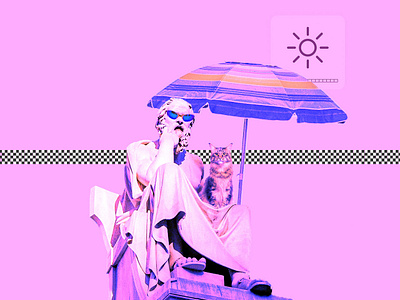 ｖａｐｏｒｗａｖｅ ａｅｓｔｈｅｔｉｃｓ ｓｕｎｂａｔｈ 鉛ヤぐ 80s brazil collage design illustration photoshop pink retrowave vaporwave