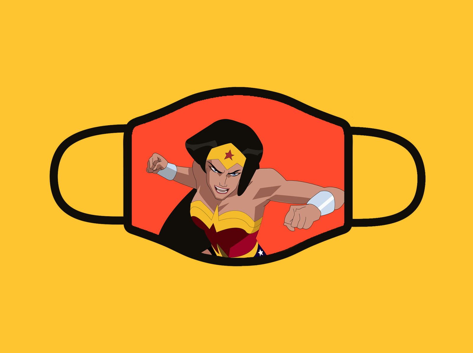 Wonder Women Face Mask by Muhammad Nabeel Malik on Dribbble