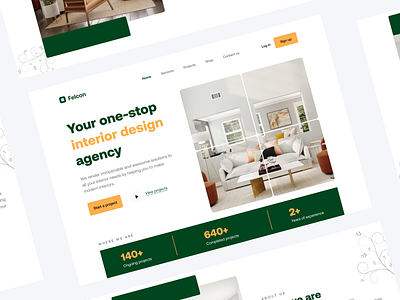 Interior Design Agency Landing page